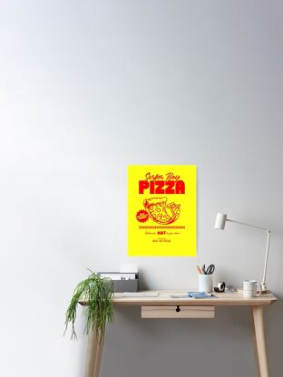Nome do produtoSurfer Boy Pizza Poster - Coleção Stranger Things by GUNK