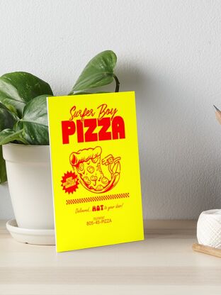 Nome do produtoSurfer Boy Pizza Poster - Coleção Stranger Things by GUNK