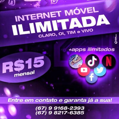 TESTE GRÁTIS 24 HORAS  internet ilimitada da VIVO 