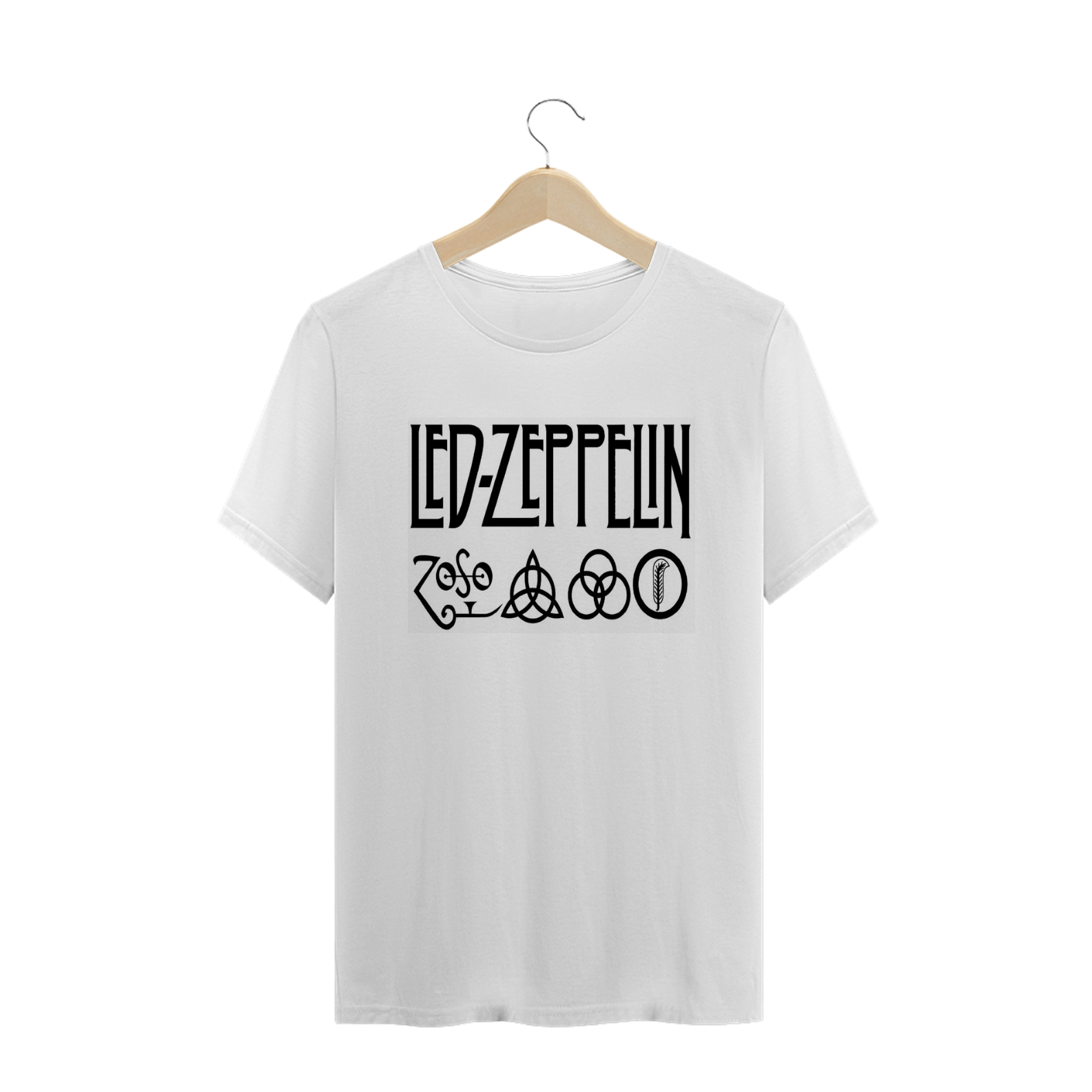 camiseta led zeppelin branca