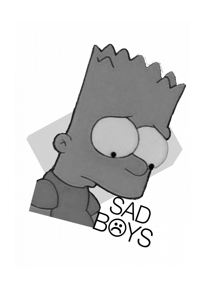 T-SHIRT ESTONADA BART SIMPSONS SAD BOY R$48,10 em Dyhogo