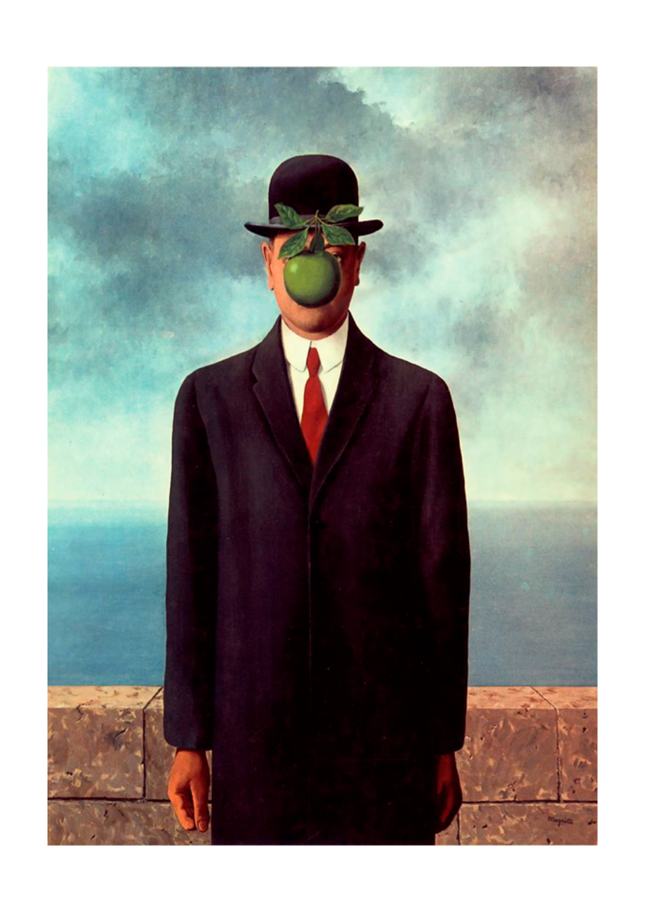 TSHIRT ESTONADA René Magritte O Filho do Homem R48,10